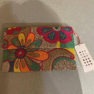 Tiana beaded clutch